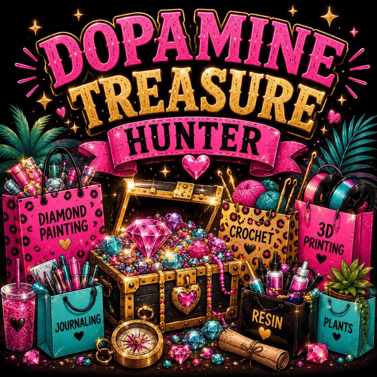 The Dopamine Treasure Hunter