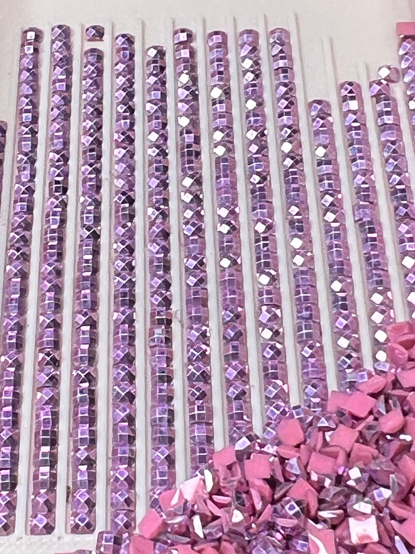 Metal Luxe Square - Rose Quartz