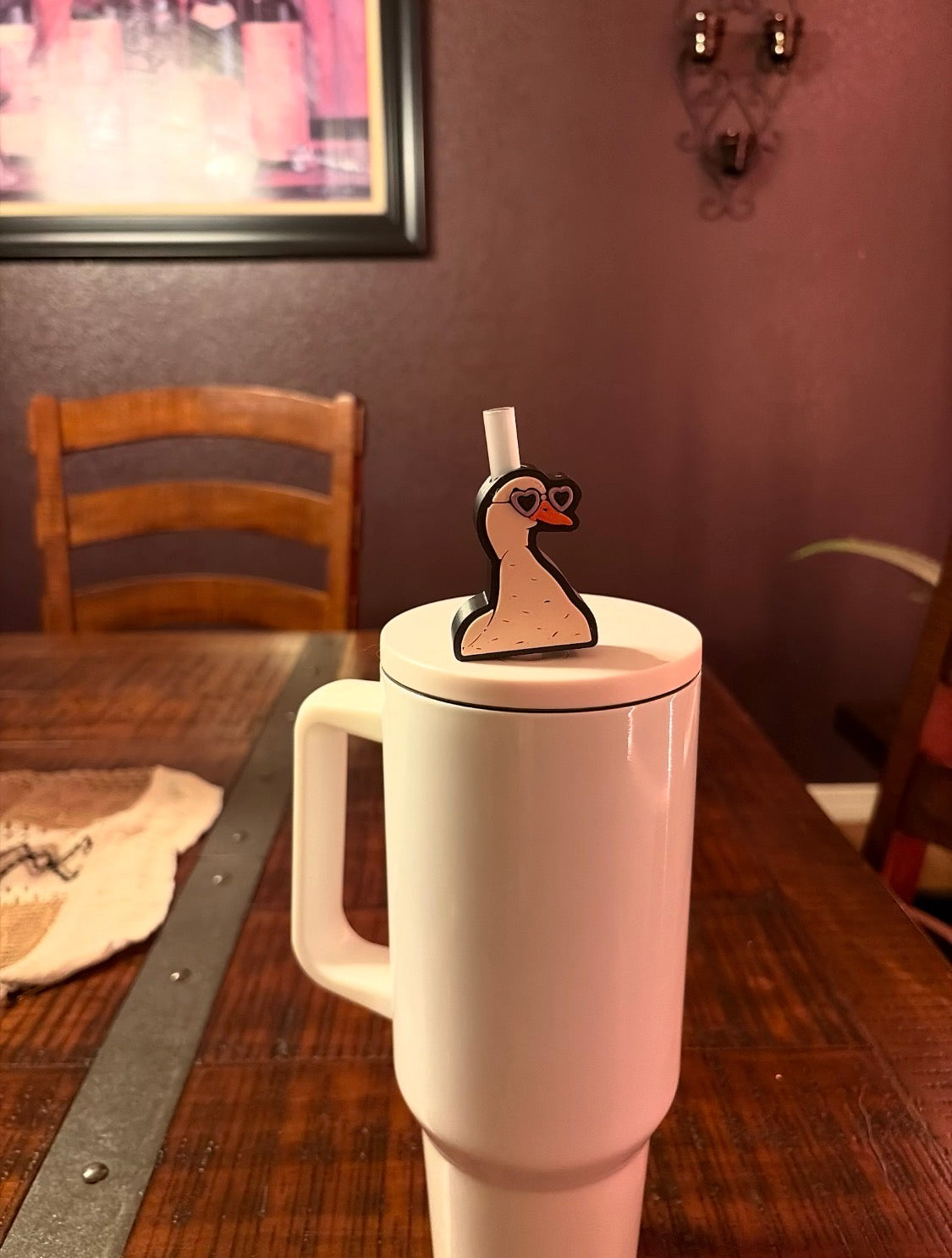 Silly Goose Straw Topper