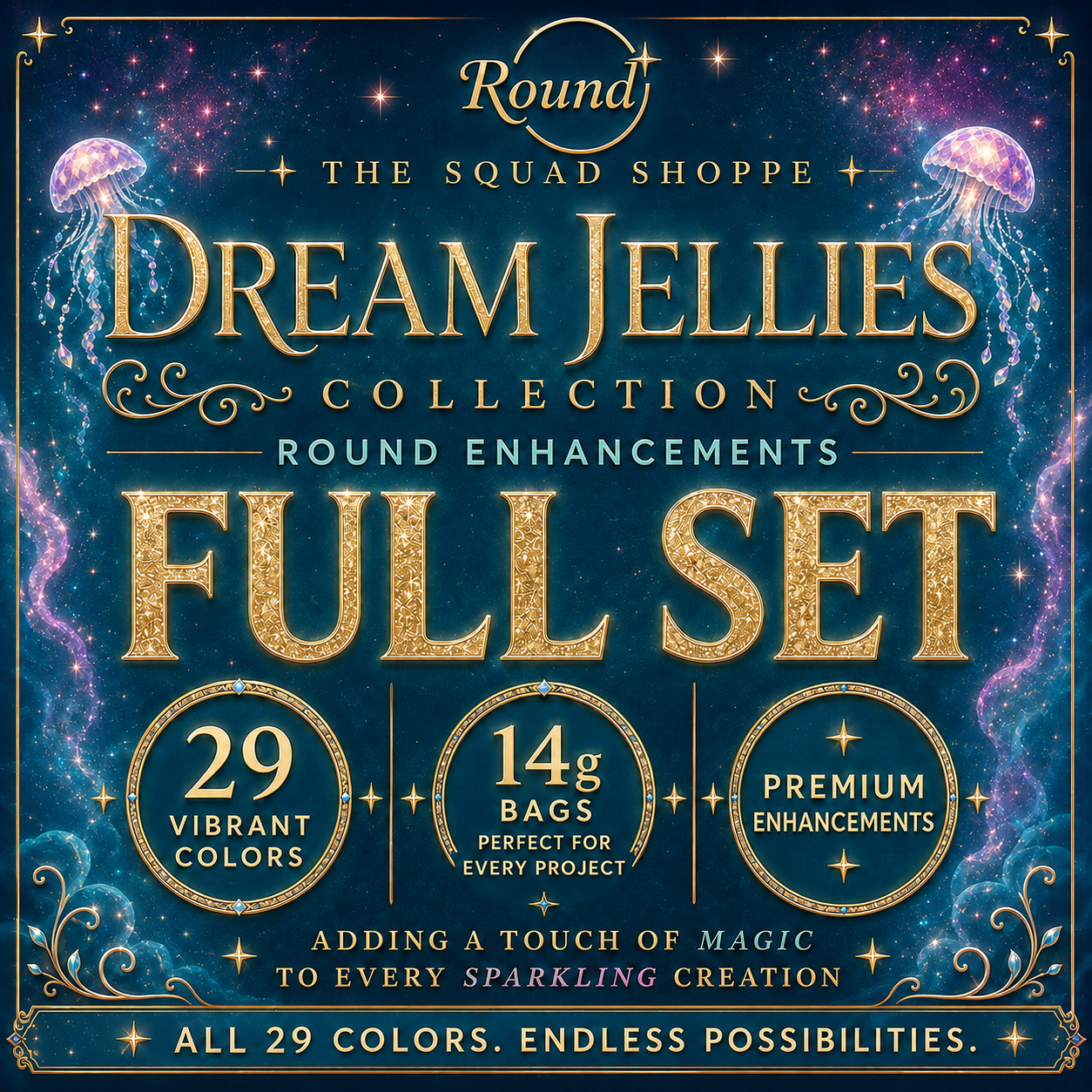 Full Set of Dream Jellies - Rounds (29 Colors)