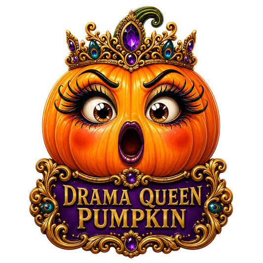 Drama Queen Pumpkin – Limited-Edition Acrylic Cover Minder