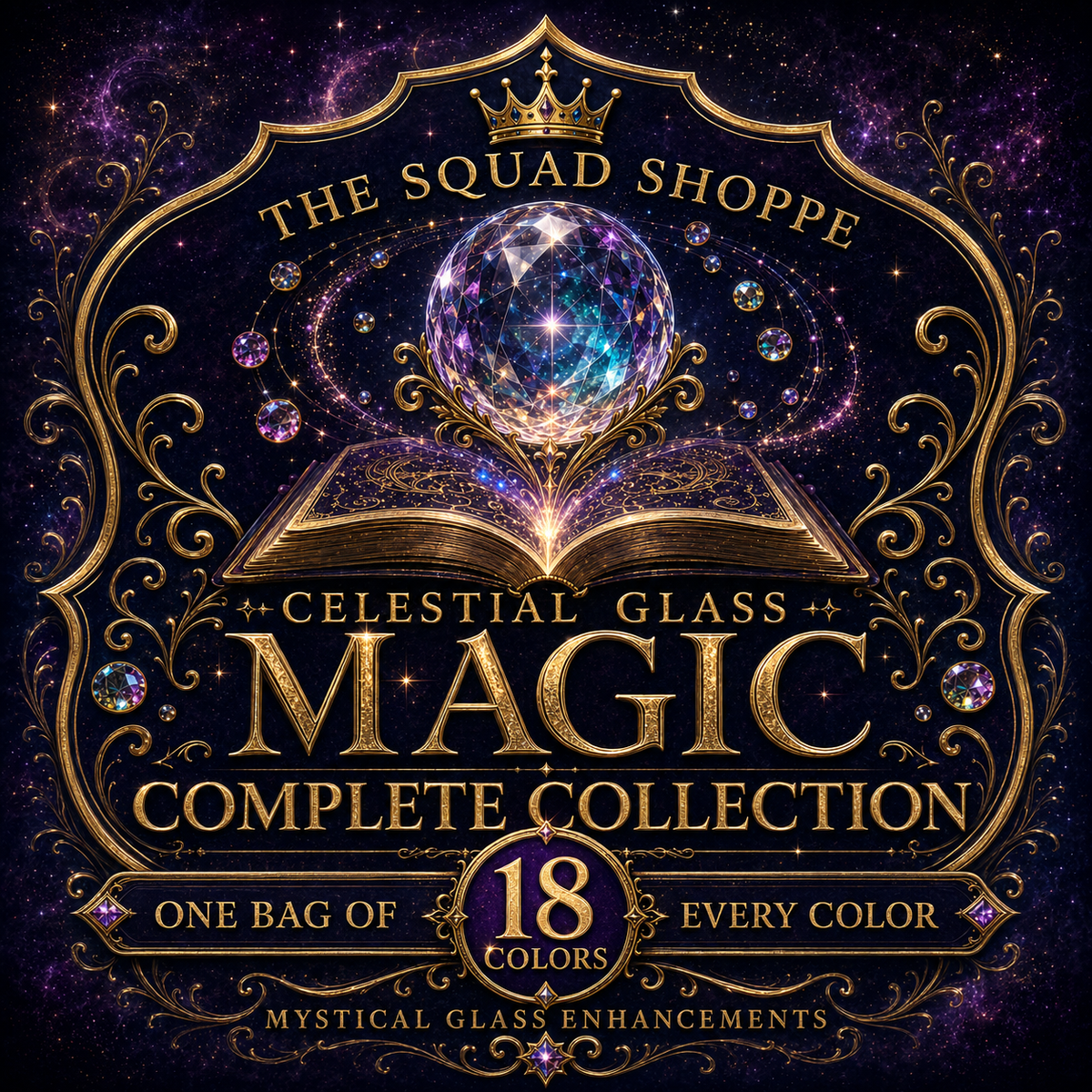 Complete Collection of Celestial Glass Magic (18 Colors)