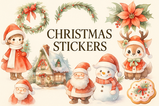 🎄 DigiSquad Christmas Cottage Sticker Pack — 40 PNGs