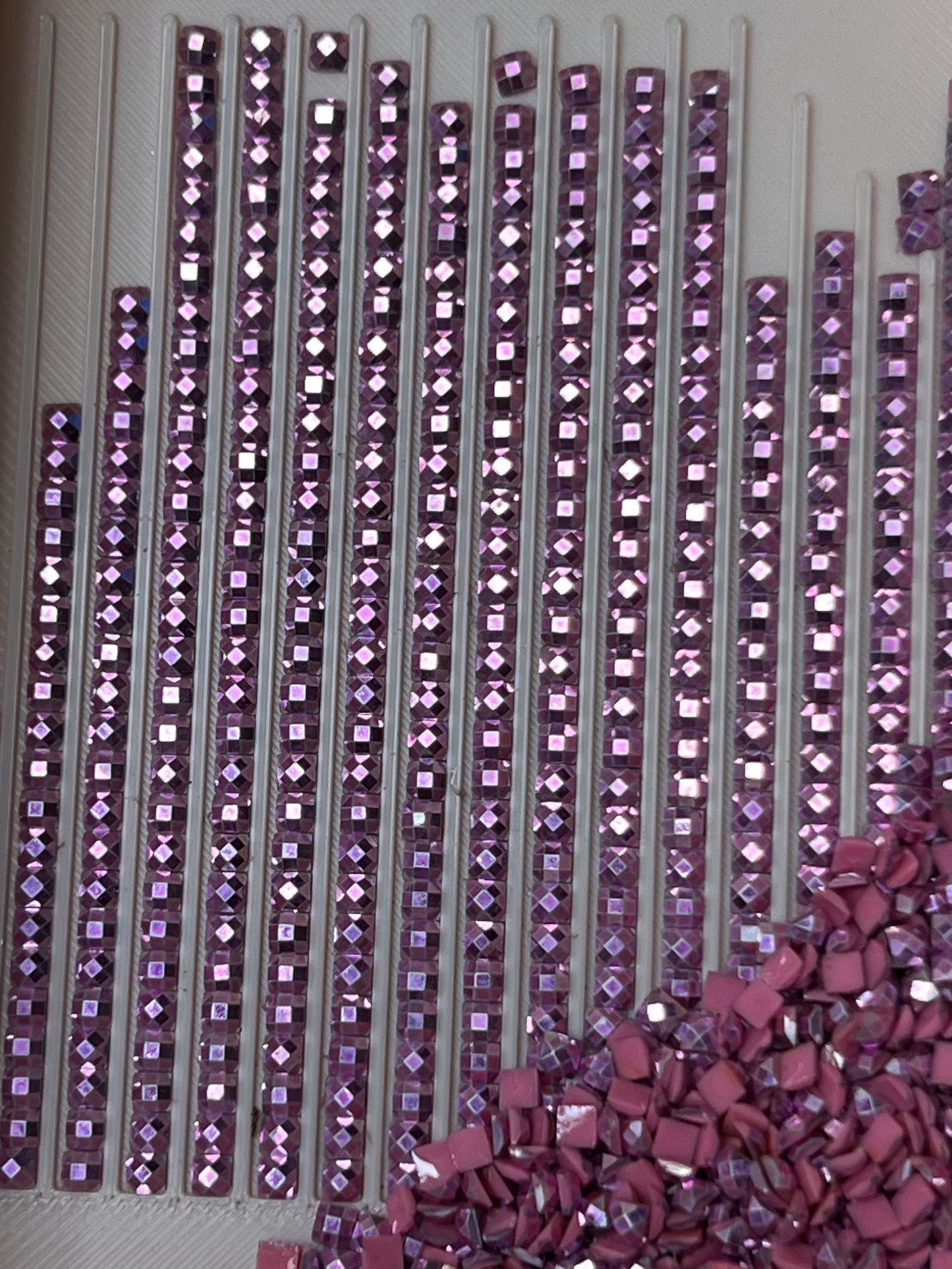Metal Luxe Square - Rose Quartz