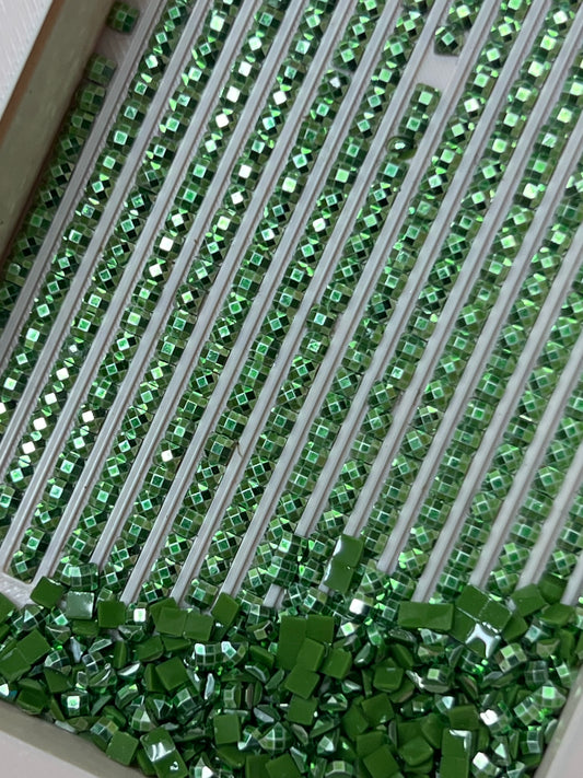 Metal Luxe Square - Emerald