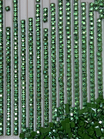 Metal Luxe Square - Emerald
