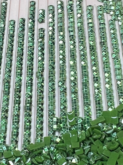 Metal Luxe Square - Emerald