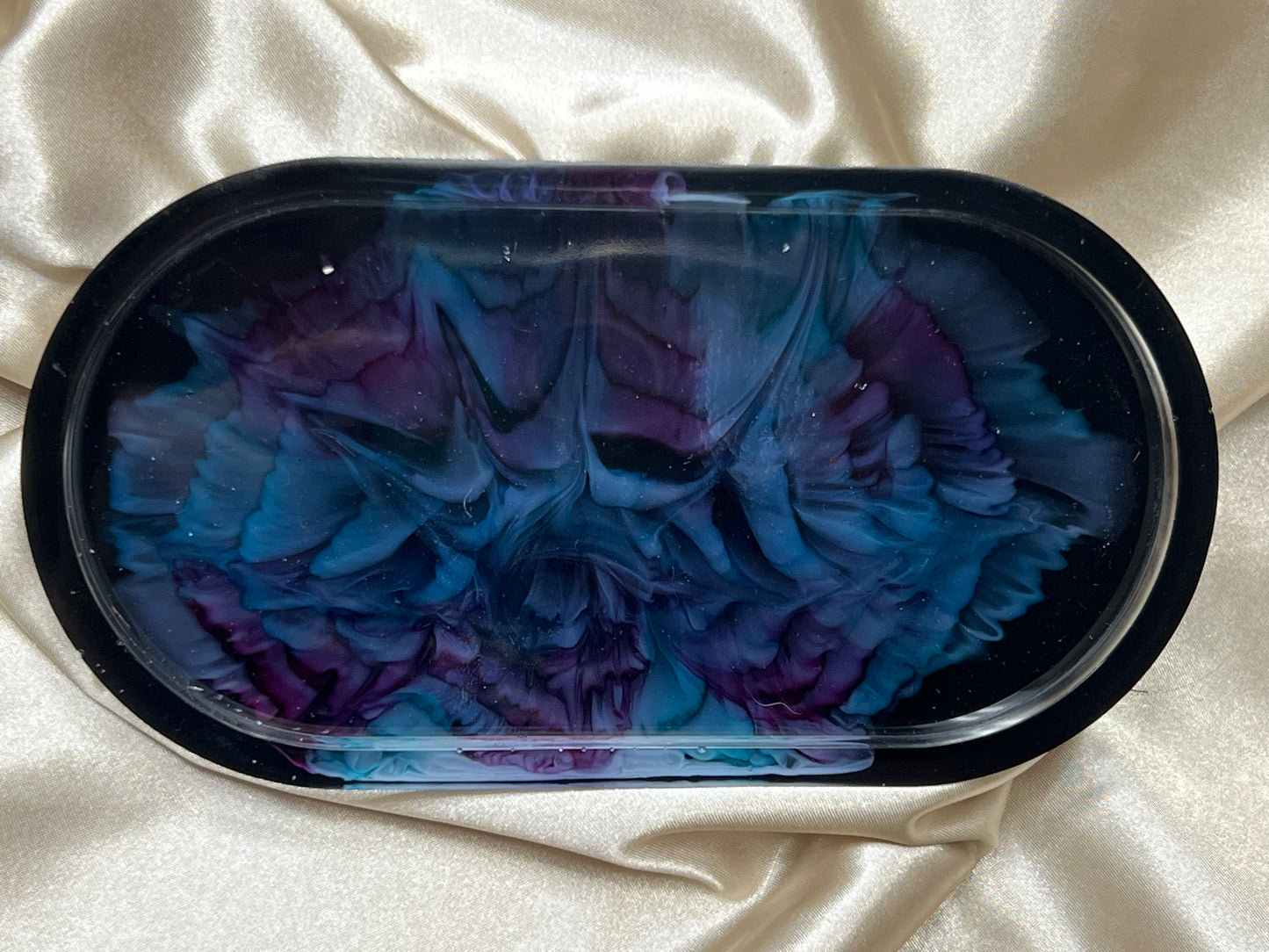 Miranda Made | Sapphire Eclipse | Midnight Bloom Trinket Tray