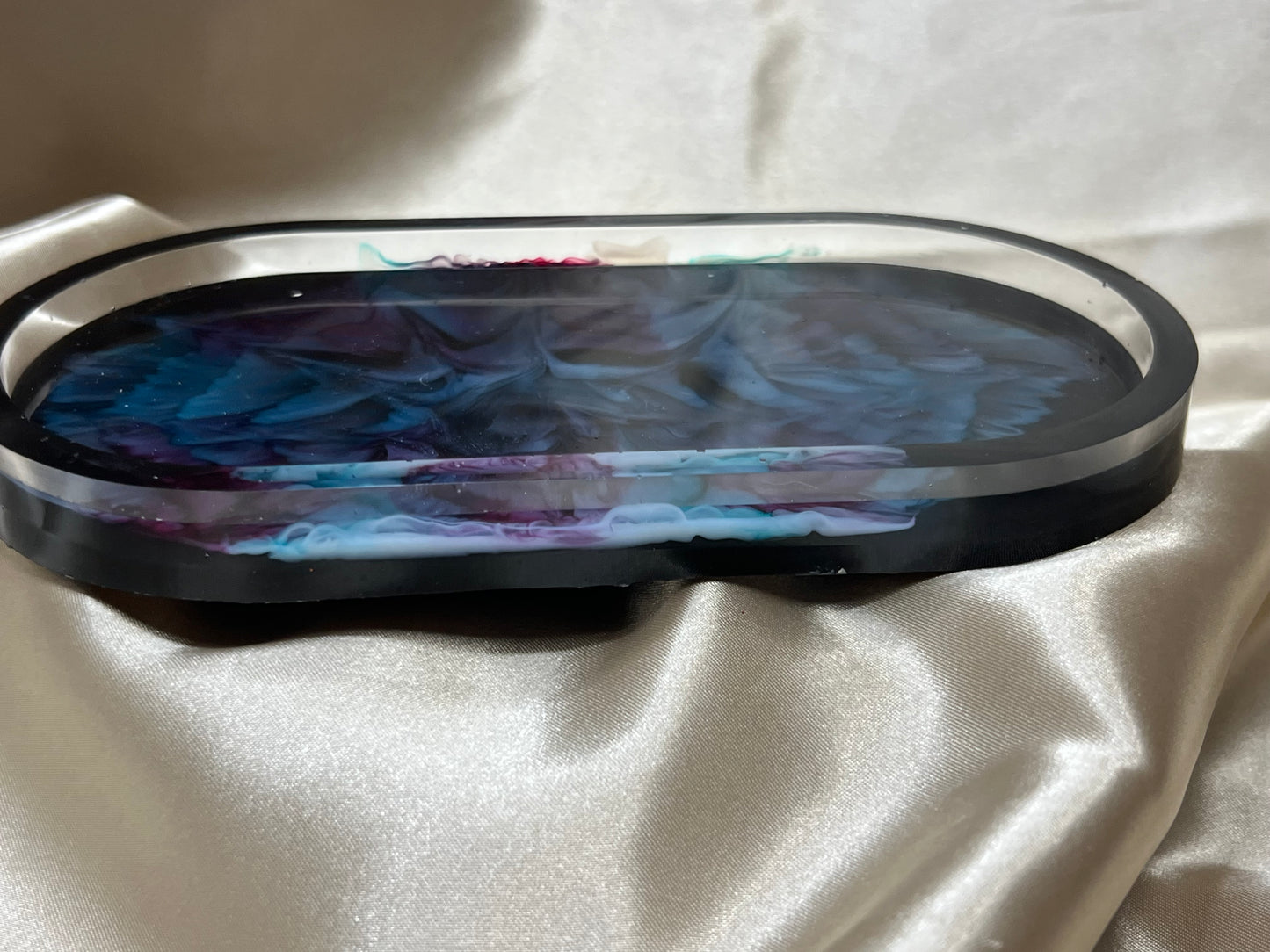 Miranda Made | Sapphire Eclipse | Midnight Bloom Trinket Tray