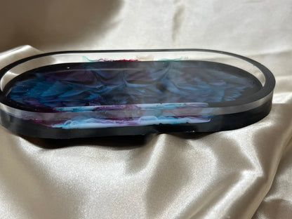 Miranda Made | Sapphire Eclipse | Midnight Bloom Trinket Tray