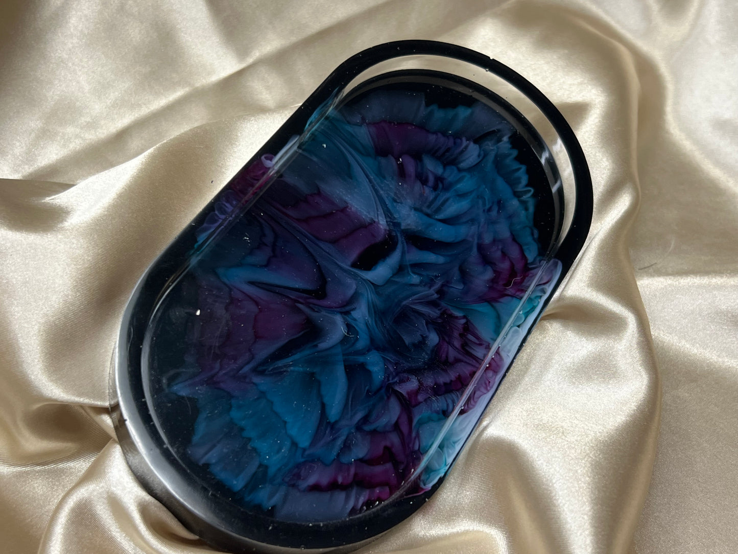 Miranda Made | Sapphire Eclipse | Midnight Bloom Trinket Tray