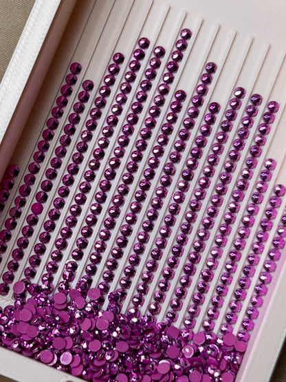 Metal Luxe Round - Amethyst