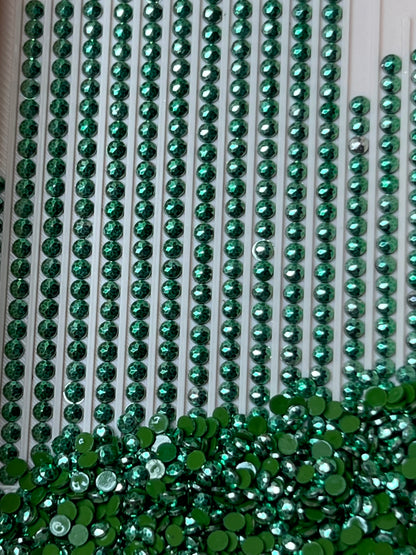 Metal Luxe Round - Emerald