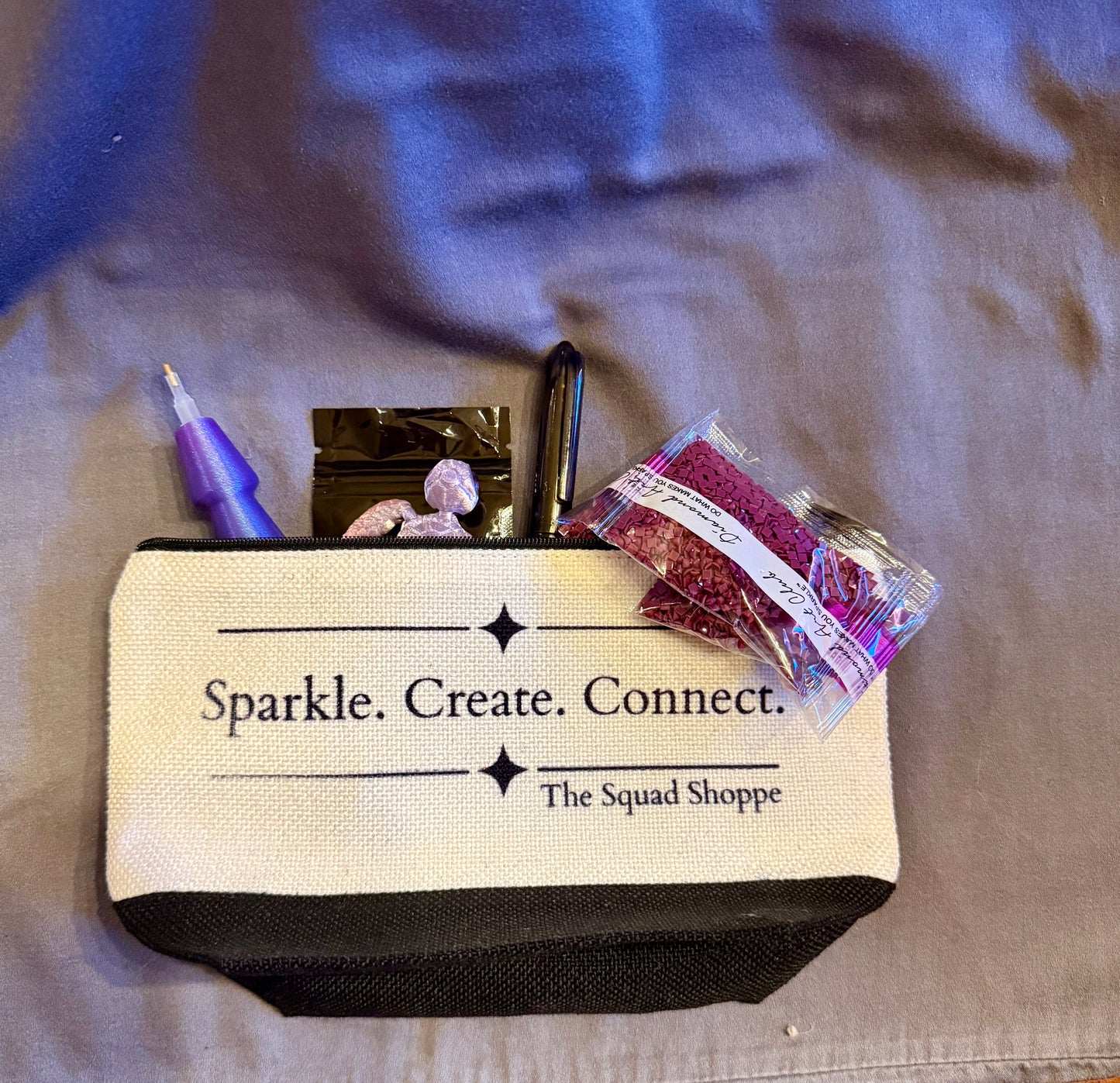 Sparkle. Create. Connect. Project Bag