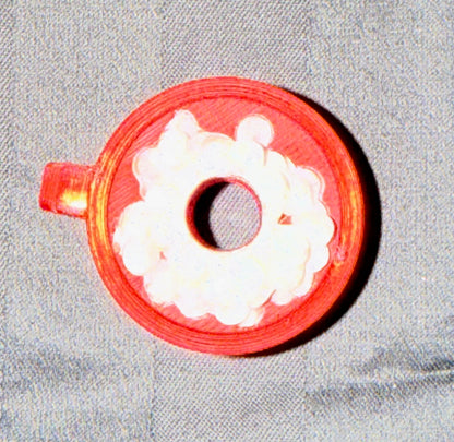 ❤️❄️ Cocoa in Crimson — Straw Topper