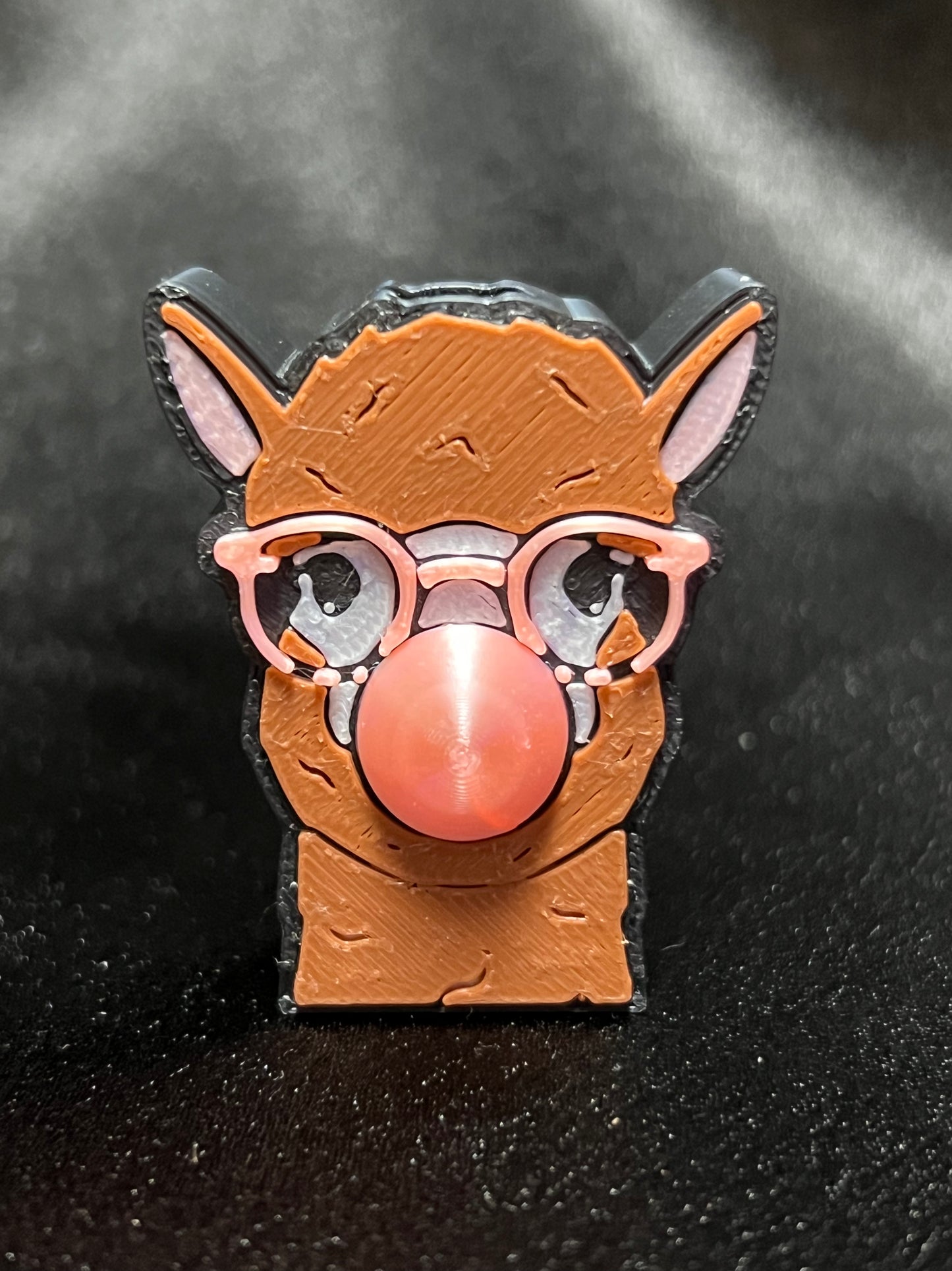 Bubblegum Llama Straw Topper