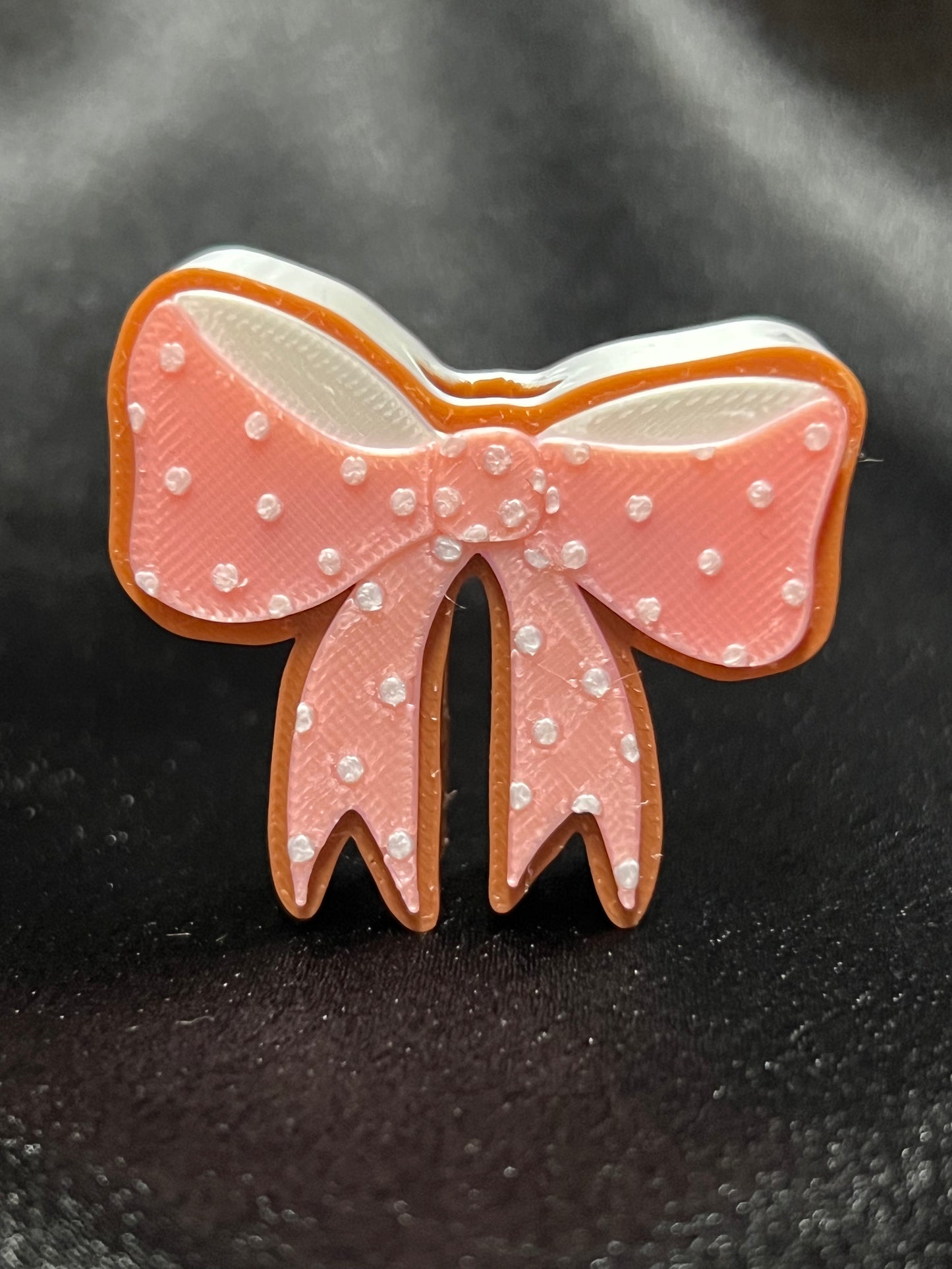 Pretty in Pink Bow Straw Topper