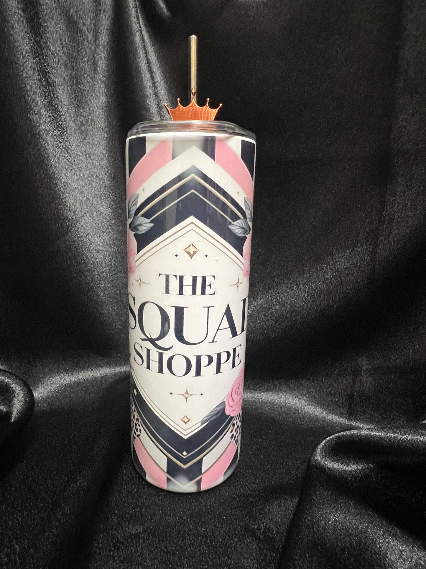 Crowned & Chaotic — Straw Topper