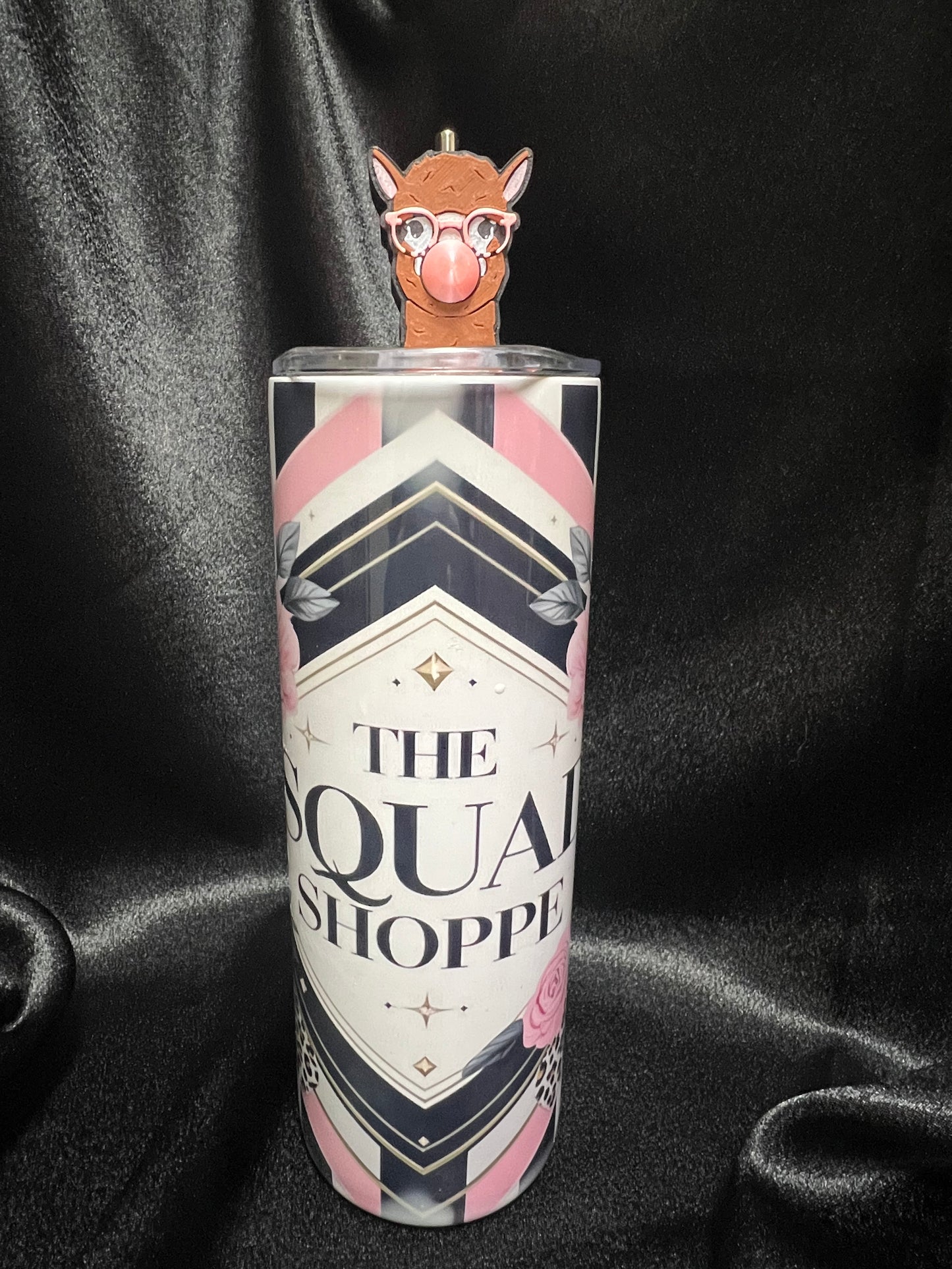 Bubblegum Llama Straw Topper