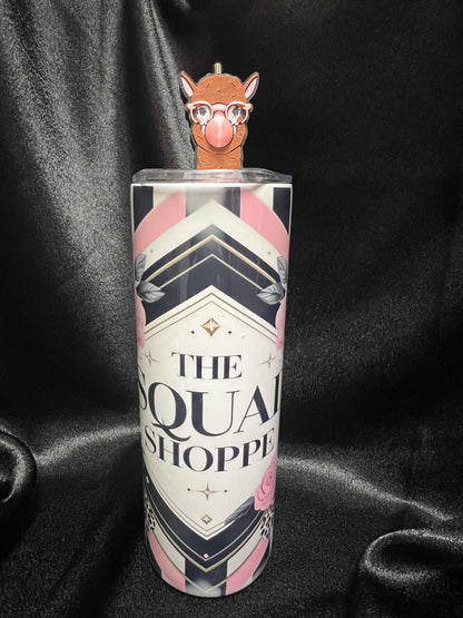 Bubblegum Llama Straw Topper