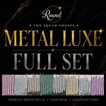 Metal Luxe Round Drills - Full Set (8 Colors)